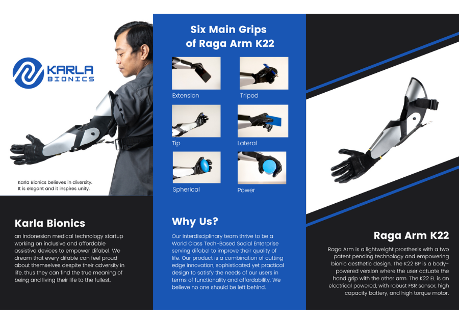 Raga Arm: Versatile Gripping Technology (VGT) prosthetic arms for Diffable person